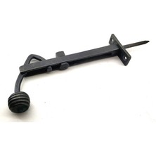 Antika Tarz Dekoratif Pirinç Ayarlı Panjur Stoperi - 150X55 Mm, Oksit