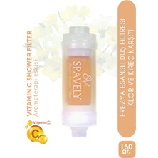 Spavely Frezya Çiçeği Duş Başlığı Filtresi Arıtması Güney Kore Menşei Klor Kireç Karşıtı Hoş Kokulu 150 gr