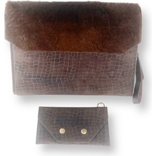 Fury Brown Hakiki Deri Evrak Çantası