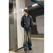 Prifaldi Oversize Deri Ceket