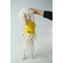 Sevimli Köpek ve Kedi Tütü Elbise, Sarı Renk, Şık ve Rahat Tasarım