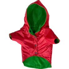 Kırmızı Kedi Köpek Yağmurluğu, Şık ve Koruyucu Üst Giyim