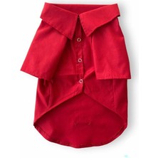 Kırmızı Köpek Gömleği, Rahat ve Şık Köpek Kıyafeti