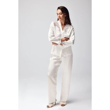 Freshness 9950-PT Saten Dantel Detaylı Pijama Takımı