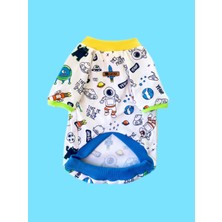 Çok Renkli Köpek Tişörtü, Rahat ve Şık Üst Giyim, Tr Menşei