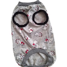 Yazlık Kedi Desenli Kolsuz Penye Üst, Hafif ve Şık, Rahat Kullanım Sağlar.