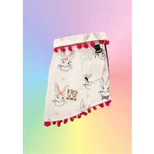 Gri Tavşan Desenli Köpek Gömleği, Rahat ve Şık Üst Giyim