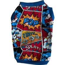 Mavi Pamuk Penye Kedi ve Köpek Atletleri, Rahat ve Şık Tasarımlar