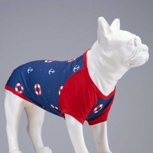 Mavi Köpek Tişörtü, Çeşitli Büyüklüklerde, Rahat ve Şık Tasarım