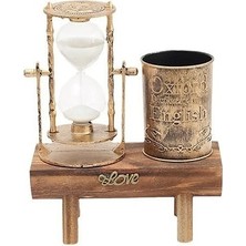 Dekoratif Kalemlikli Kum Saati Nostaljik Hediyelik S-15