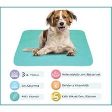 Yıkanabilir Köpek Çiş Pedi, Sıvı Geçirmez, Kaymaz, 75X90 Cm, 2'li Paket