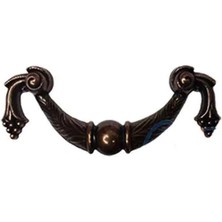 Dekoratif Zamak Üzümlü Kulp - 64MM, Eskitme, 1 Adet