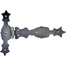 Antika Tarz Dekoratif Pirinç Kuyruklu Zambak Menteşe - 175X248 Mm, Oksit