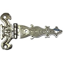 Dekoratif, Sac Tek Kuyruklu Menteşe - 40X68 Mm, Küçük, Nikel, 100 Adet