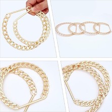 Metal Zincir Model Çanta Kulpu Gold