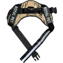 Kamuflaj Desenli Göğüs Tasması, 90-135CM, Rahat ve Dayanıklı Köpek Aksesuarı