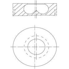 Mahle 0095000 - Motor Piston Segman Std Ducato-Master-Movano-Boxer 2.8 Td 94.40 3×2x2.5 009PI0005010086