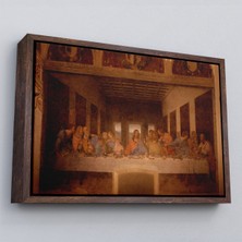 Çerçeveli Da Vinci'nin Son Akşam Yemeği Kanvas TABLO-5188