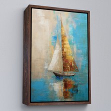 Çerçeveli Denizdeki Yelkenli TABLO-7541
