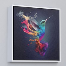 Çerçeveli Renkli Sinek Kuşu TABLOSU-8329