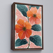 Çerçeveli Şakayık Çiçekleri TABLO-7640