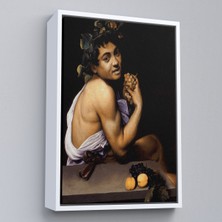 Çerçeveli Genç Hasta Bacchus - Caravaggio TABLO-7665