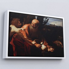 Çerçeveli Caravaggio - Isanın Kurban Edilmesi Tablo - Sacrifice Of ISAAC-7121