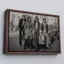 Çerçeveli LED Zeppelin Efsanesinin Arabası John Bonham Kanvas TABLO-5407