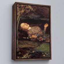 Çerçeveli Shakespeare'in Ophelia'sı Hamlet Dekoratif Duvar TABLOSU-6319