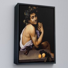 Çerçeveli Genç Hasta Bacchus - Caravaggio TABLO-7665