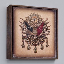 Çerçeveli Osmanlı Tuğrası Dekoratif Kanvas TABLO-5804