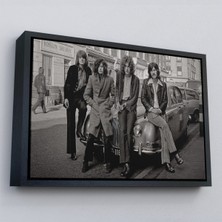 Çerçeveli LED Zeppelin Efsanesinin Arabası John Bonham Kanvas TABLO-5407