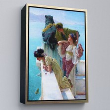 Çerçeveli Yalılarından Denize Bakan Kızlar Duvar TABLOSU-6037
