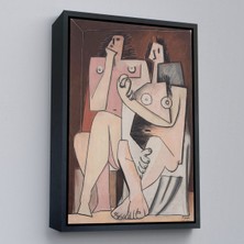 Çerçeveli Pablo Picasso - Adam ve Kadın Soyut Tablosu - Homme Et FEMME-7329