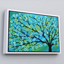 Çerçeveli Sürreal Ağaçtaki Renkler Senfonisi TABLOSU-6628