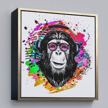 Çerçeveli Dj Maymun Kanvas TABLO-5063