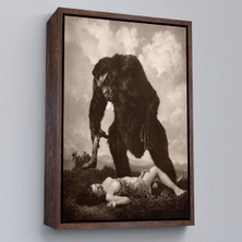 Çerçeveli William Mortensen Lamour 1934, Amerikan Grotesk Tuval Kanvas TABLO-5283