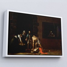 Çerçeveli Vaftizci Yahya'nın Kesilmesi Tablo-Caravaggio-The Beheading Of St John The BAPTIST-7139