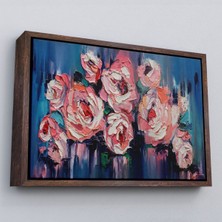 Çerçeveli Şakayık Çiçeği Tablosu, Kanvas Duvar TABLOSU-1198