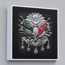 Çerçeveli Osmanlı Tuğrası Dekoratif Kanvas TABLO-5803