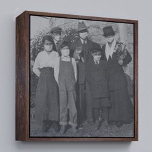 Çerçeveli 1918 Ispanyol Gribi Krizi, Maskeli Kedi, Kanvas TABLO-5328