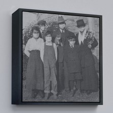 Çerçeveli 1918 Ispanyol Gribi Krizi, Maskeli Kedi, Kanvas TABLO-5328