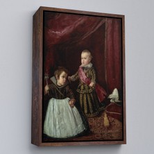 Çerçeveli Diego Velázquez - Prens Balthasar Charles Cüceyle Birlikte TABLO-7282