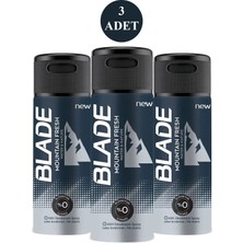3 Adet Mountain Fresh Erkek Deodorant 150ML Leke Bırakmaz