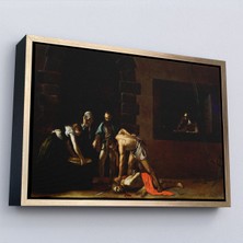 Çerçeveli Vaftizci Yahya'nın Kesilmesi Tablo-Caravaggio-The Beheading Of St John The BAPTIST-7139