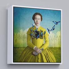 Çerçeveli Ruhların Uçmasına Izin Ver, Gerçeküstü Sanat Kanvas TABLO-5853