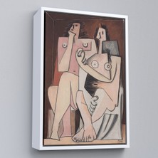 Çerçeveli Pablo Picasso - Adam ve Kadın Soyut Tablosu - Homme Et FEMME-7329