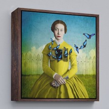 Çerçeveli Ruhların Uçmasına Izin Ver, Gerçeküstü Sanat Kanvas TABLO-5853