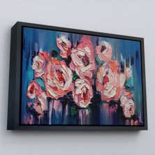 Çerçeveli Şakayık Çiçeği Tablosu, Kanvas Duvar TABLOSU-1198