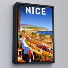Çerçeveli Nice Sahil Yolu Duvar TABLOSU-6440